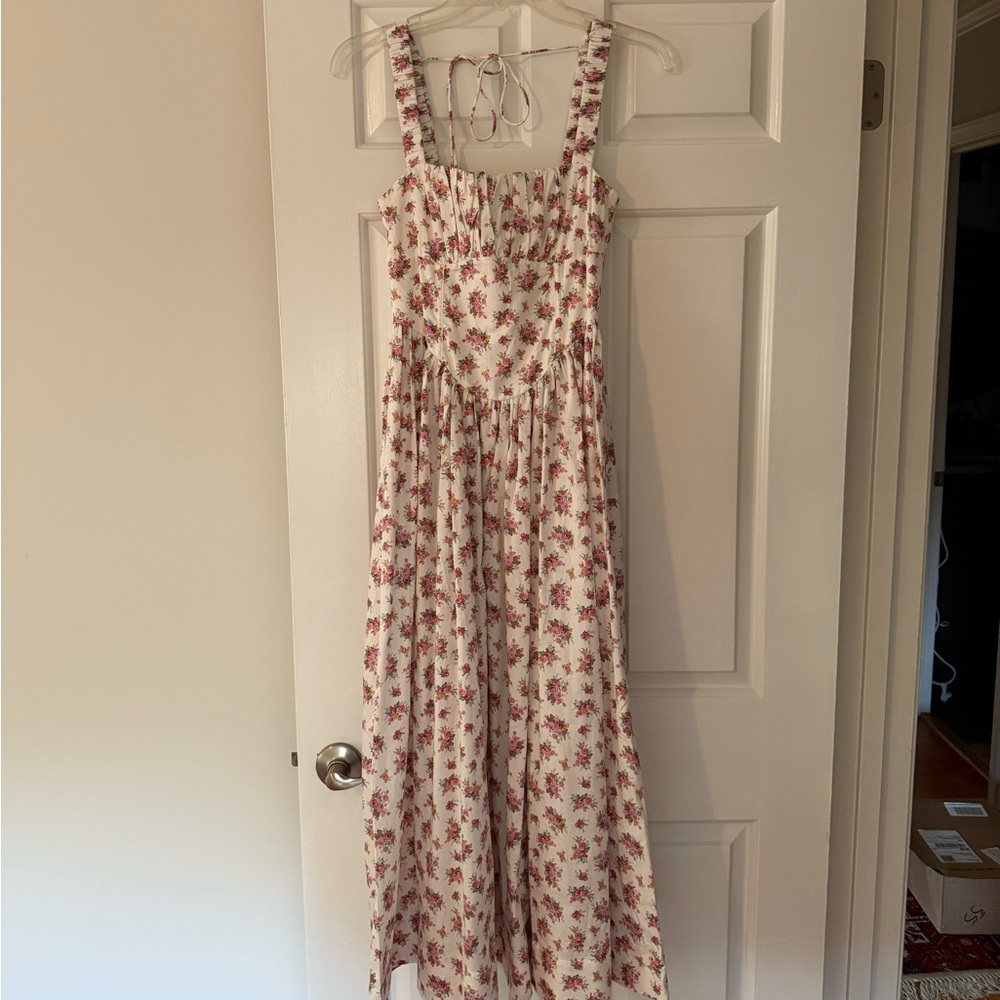 For Love & Lemons Floral Sleeveless Maxi Dress